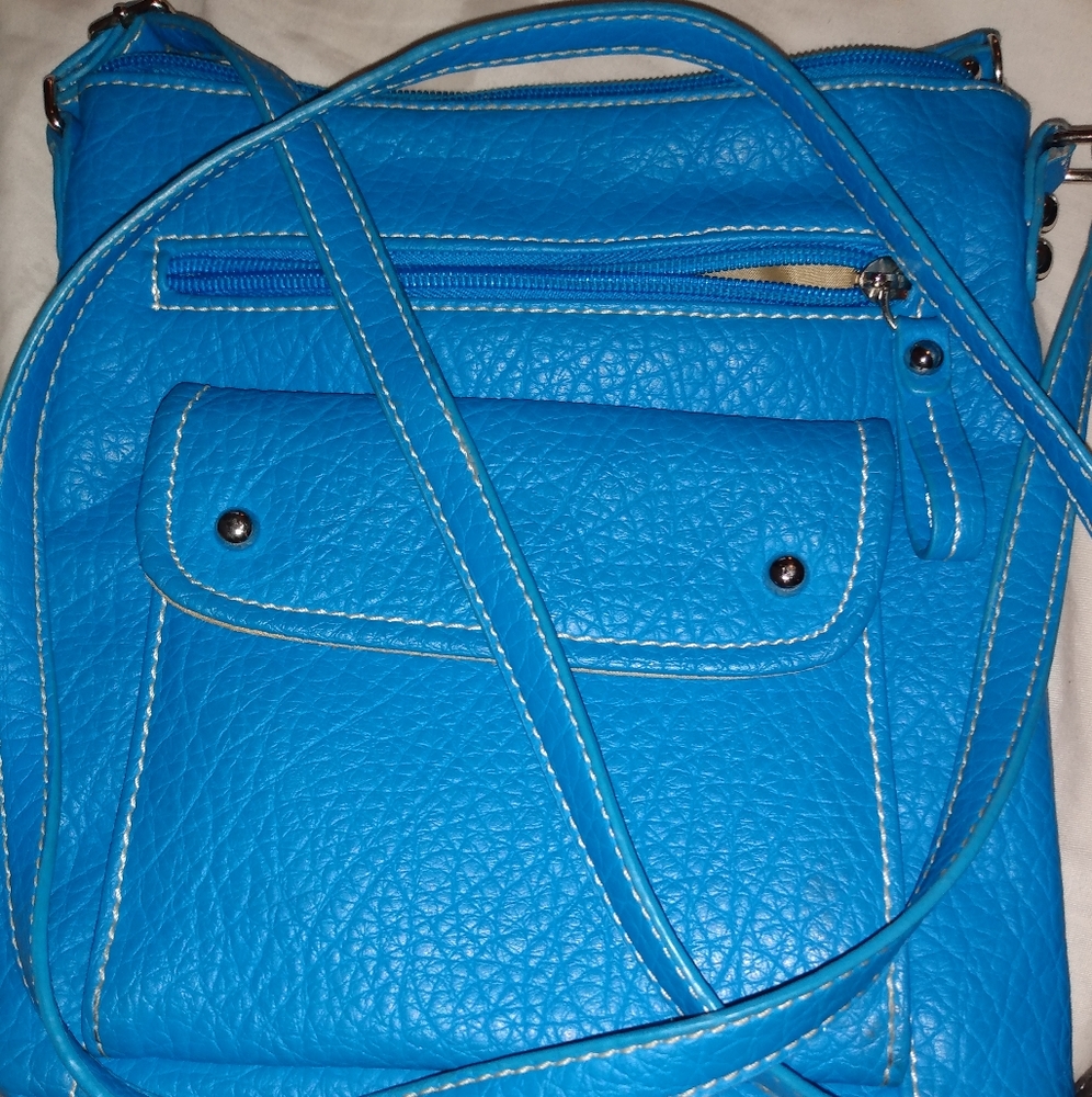 Beautiful Blue Kelly & Katie Medium Purse